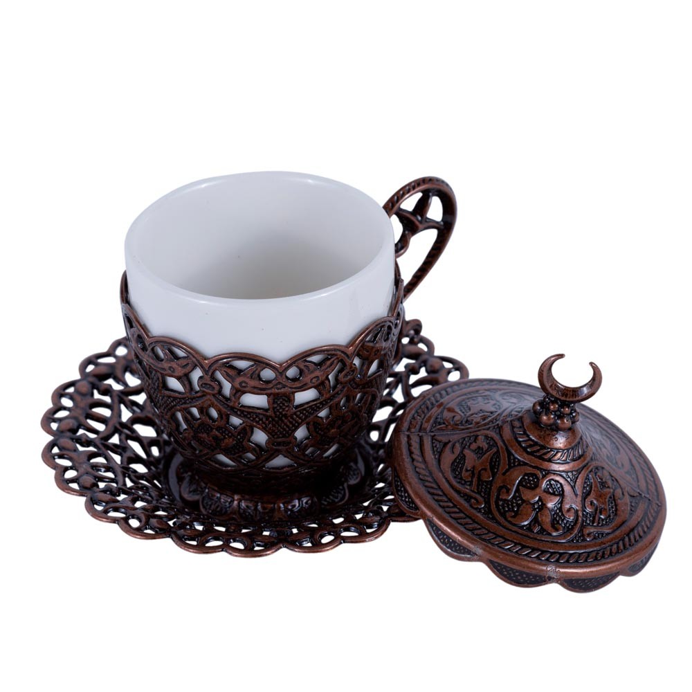 Taza y Platito Té o Café Turco - Modelo Kahua