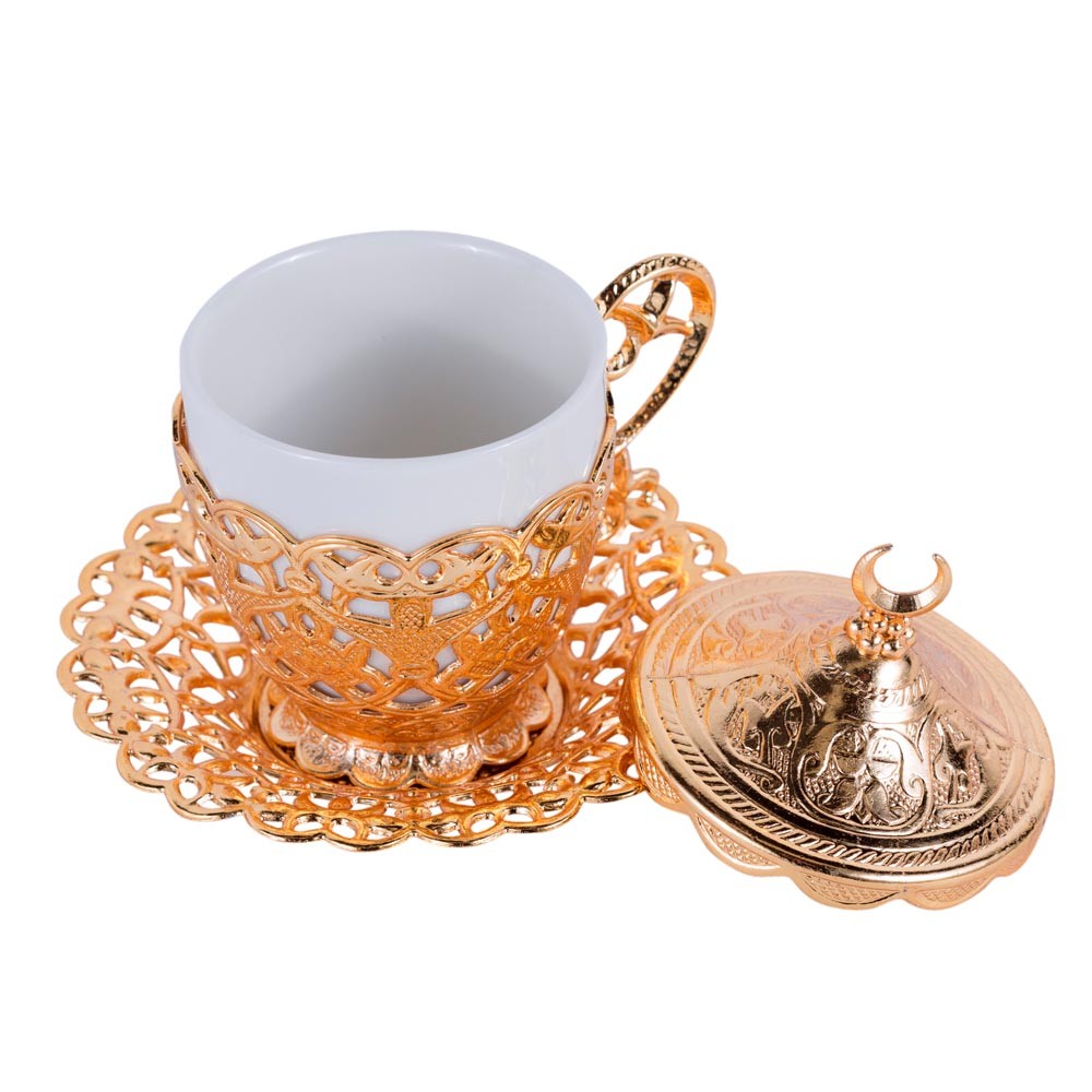 Taza y Platito Té o Café Turco - Modelo Kahua