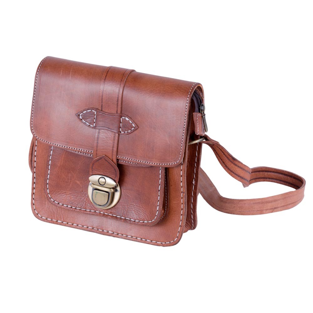 Bolso Cuero Hombre - 100% Natural - Marroquineria - Modelo Mufid