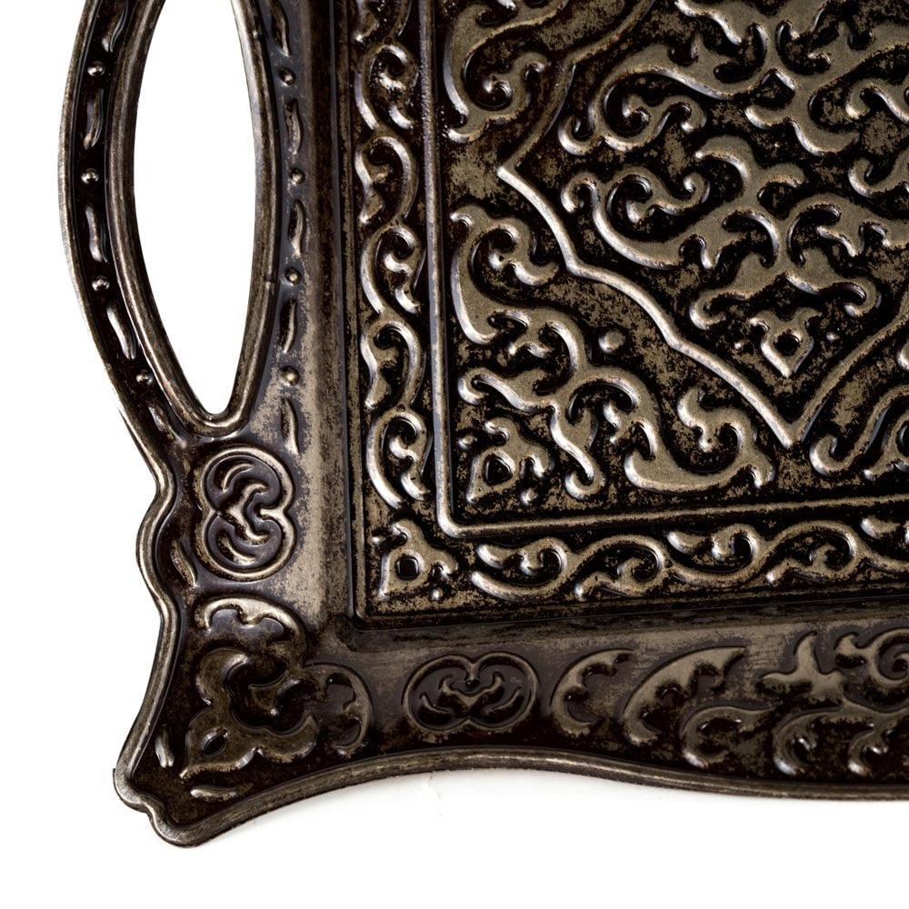 Bandeja Turca Grabada - Calidad DELUXE - Modelo Besiktas - 32 cm