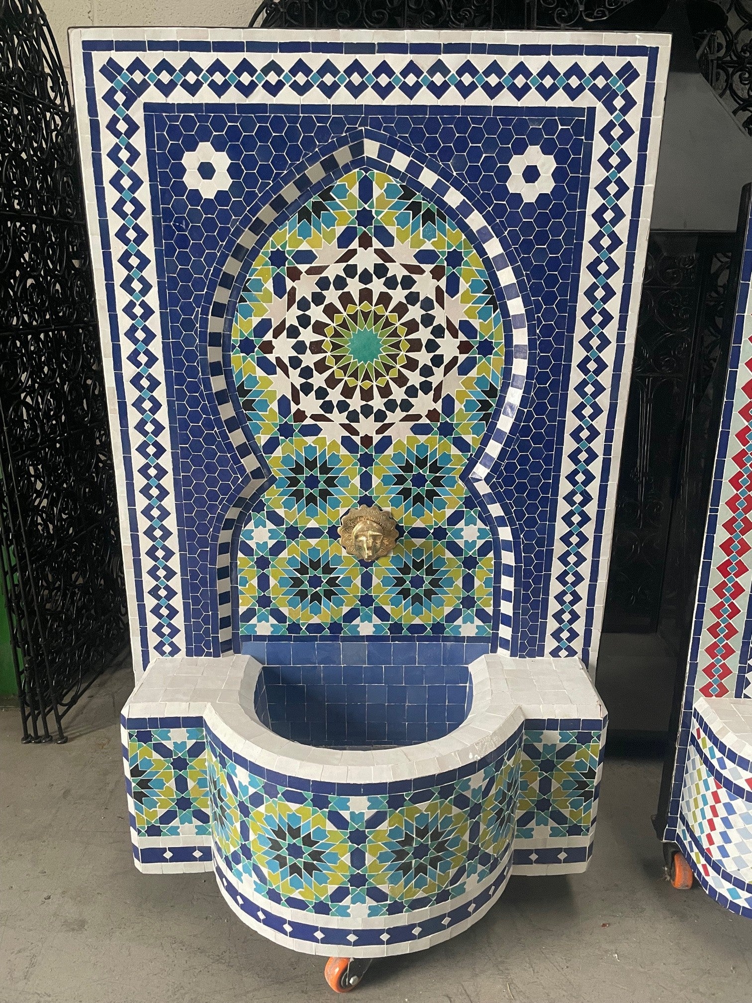 Fuente Mosáico 100 x 60 cm Marruecos - Pieza Unica