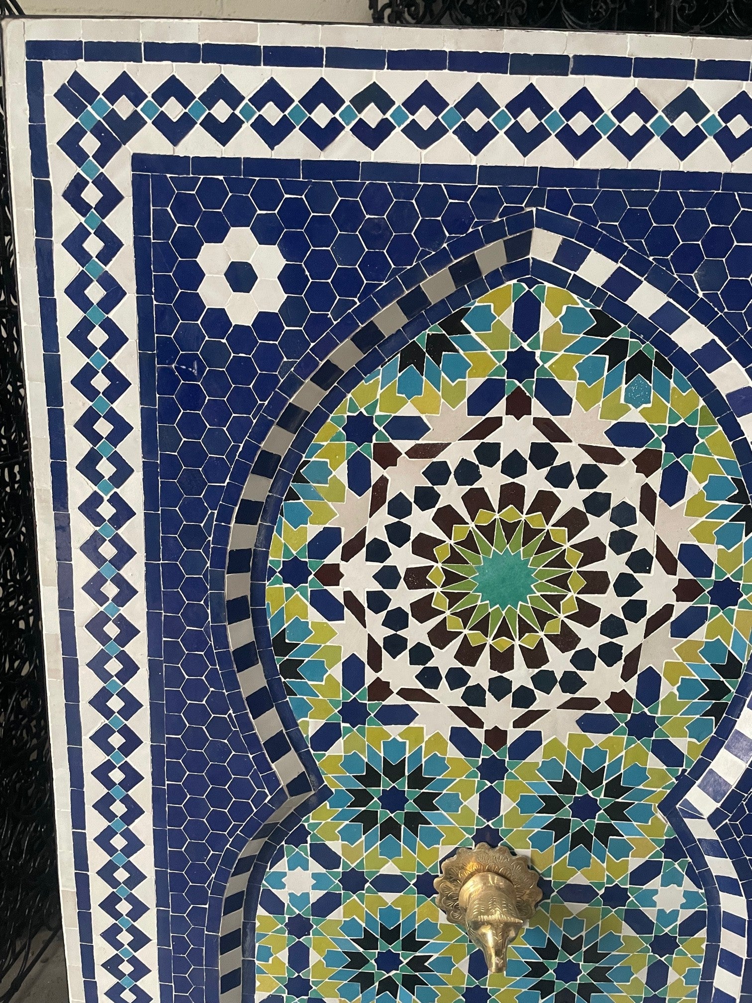 Fuente Mosáico 100 x 60 cm Marruecos - Pieza Unica