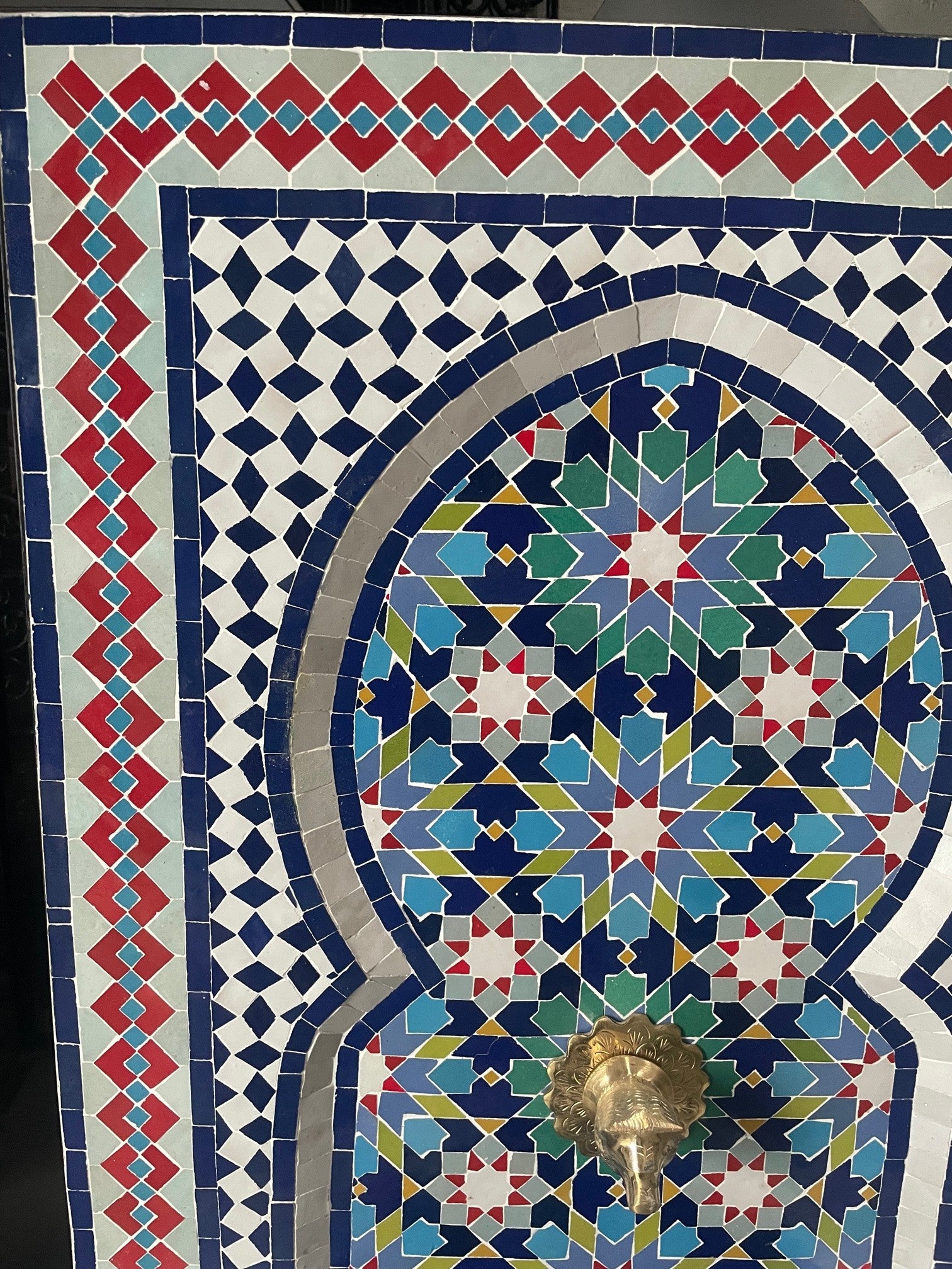 Fuente Mosáico 85 x 54 cm Marruecos - Pieza Unica