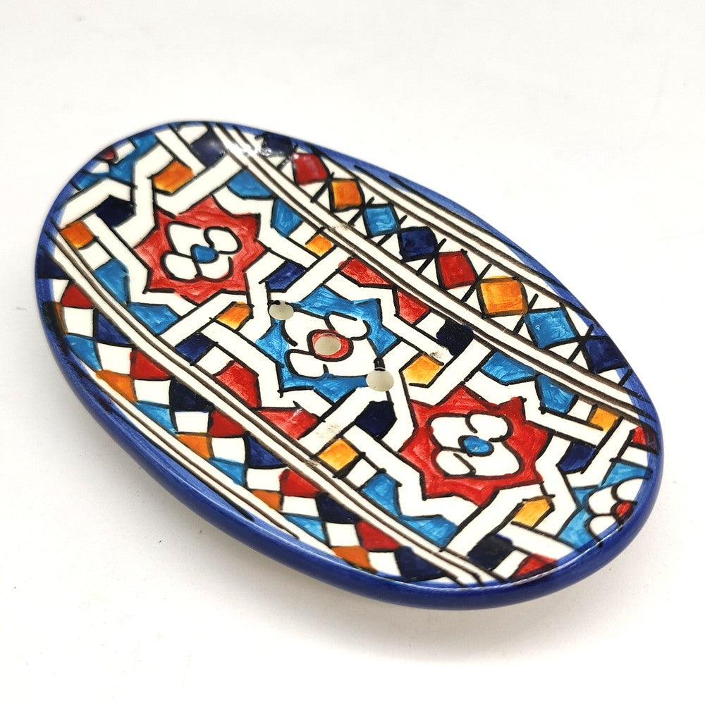 Jabonera Platito Cerámica - Artesanía Marroquí - Modelo Saabun