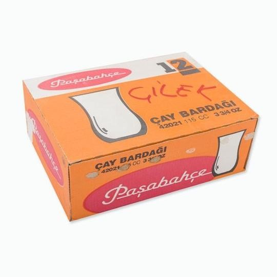 Juego de 12 Vasos de Té Turquía - Tés Turco - Modelo Wardi