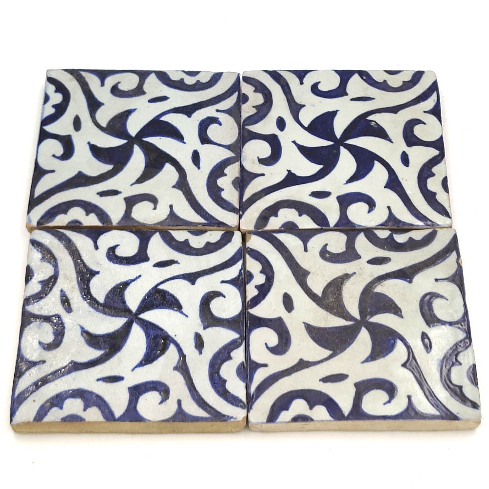 Azulejo Andalusí - Zellige Mosaico Nazari - 10 x 10cm - Artesanal - Modelo 75