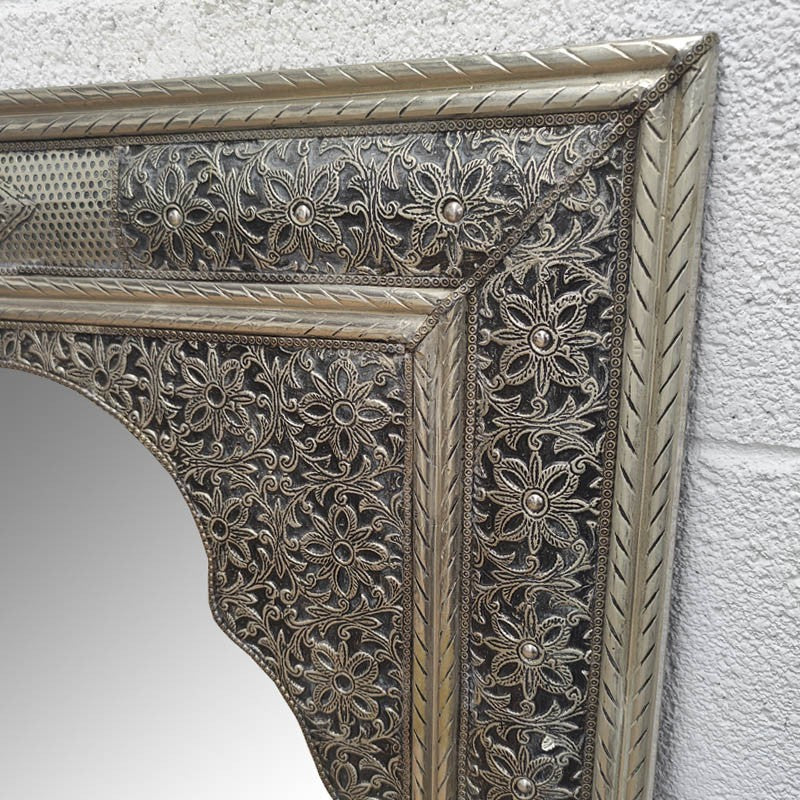 Espejo Metal Decoración Andalusí - Artesanía Marroquí - Modelo Arrayan