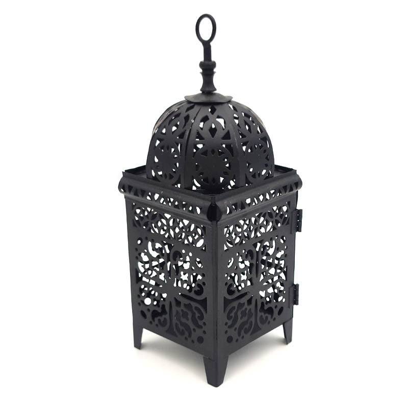 Farolillo Árabe Metal Portavelas - Decoración Andalusi - Modelo Halqa