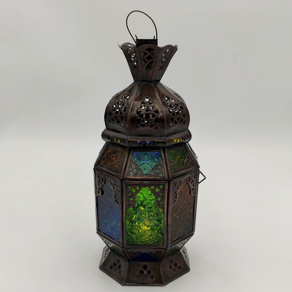 Farol Portavelas/Lampara de Sobremesa - Artesanía Marroquí Alkham Modelo