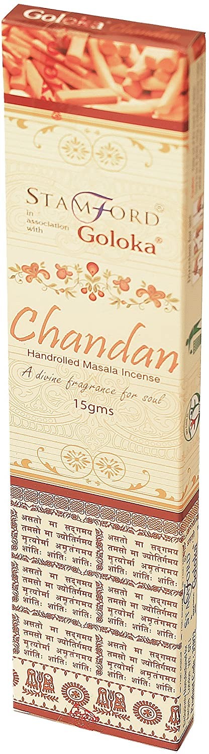 Goloka Varitas de incienso de sándalo Masala Chandan