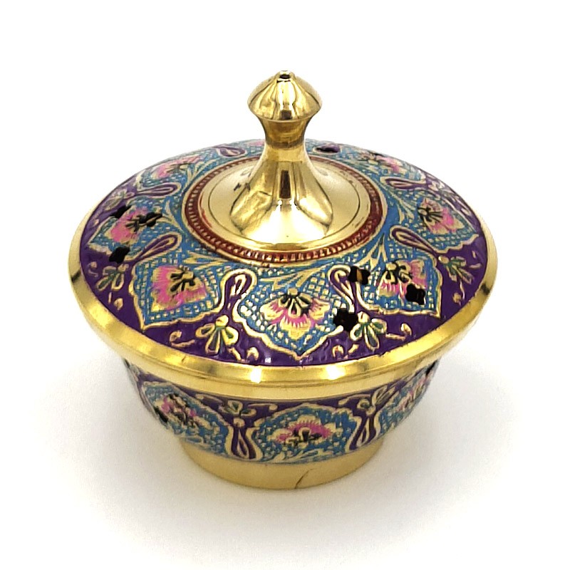 Incensario Quemador Incienso en Grano - Bronce Fundido - Modelo Nafsiji