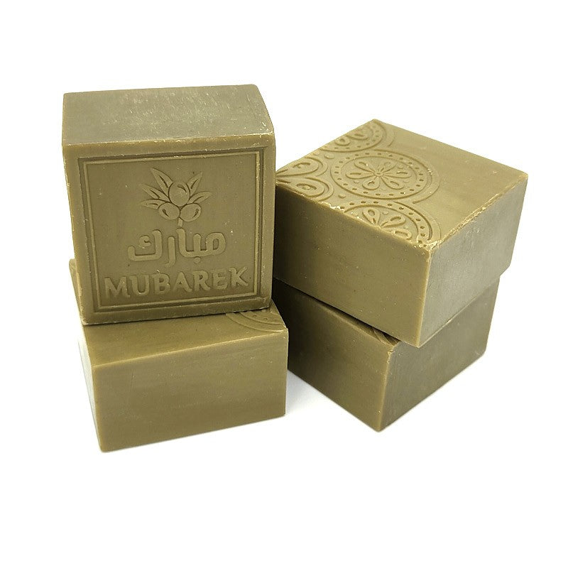 Pack 4 Pastillas de Jabón de Aleppo con Aromas Naturales - Cara Cuerpo Pelo - Alnaqi - 4 x 125gr