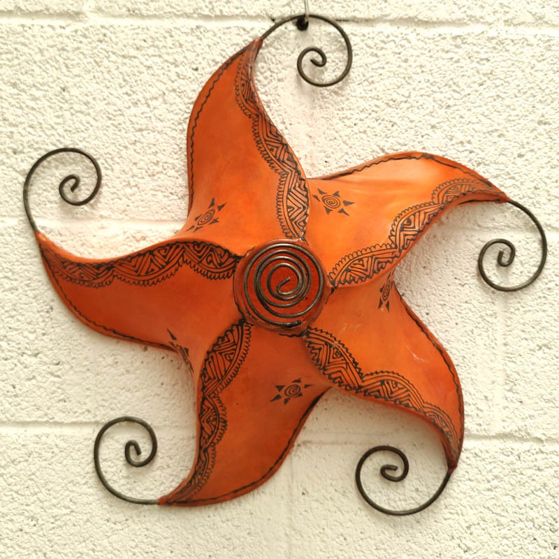 Plafón/Aplique Árabe Espiral Forja - Artesanía Marroquí- Modelo Halazuni