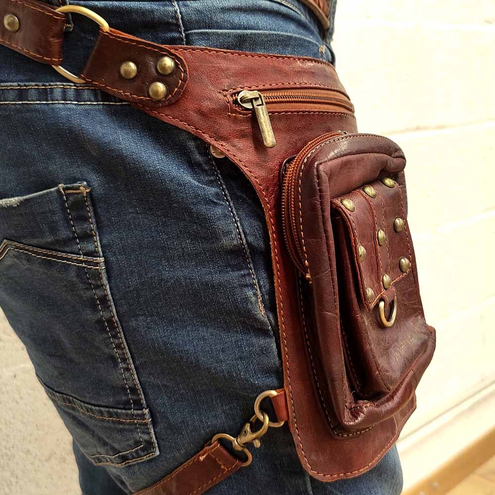 Riñonera Bandolera Táctica Pierna Moto Muslo Lateral - Marroquinería - Modelo Darrayatun