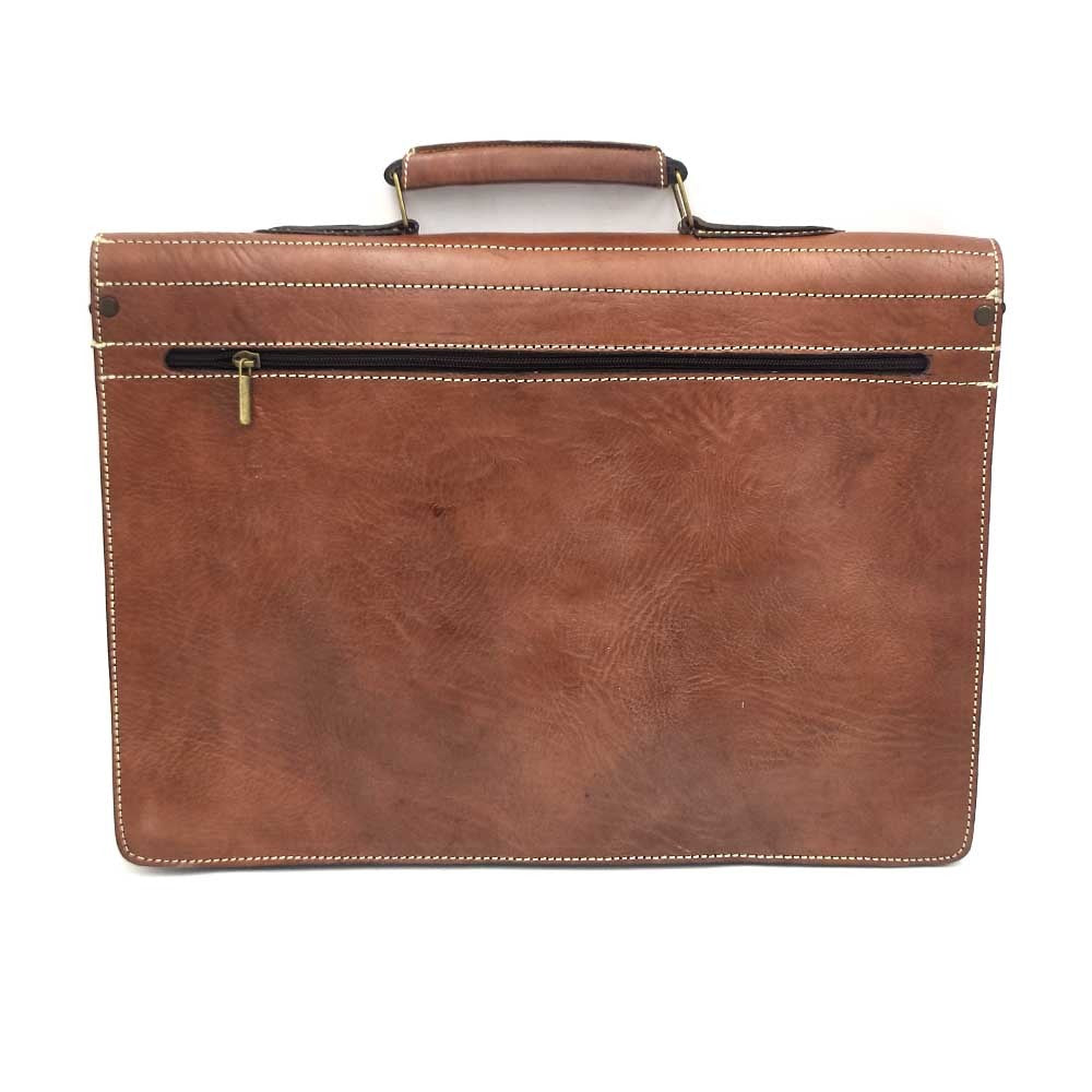 Maletín Cuero Oficina Hombre y Mujer 100% Artesanal - Marroquineria -