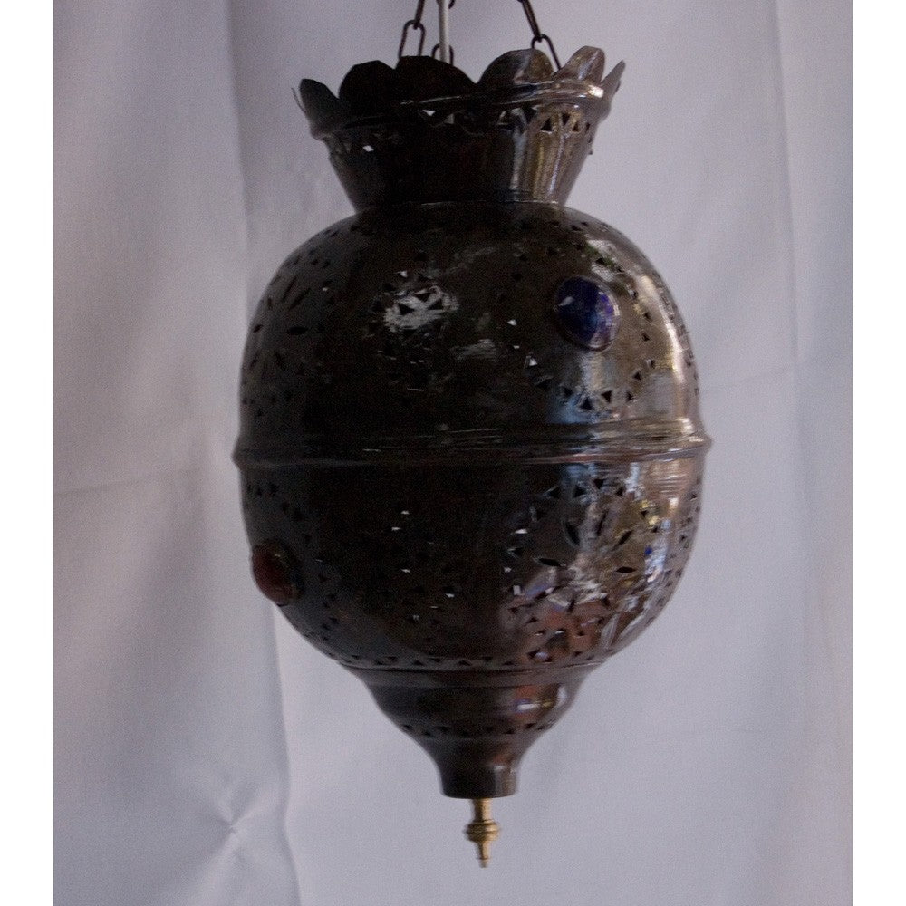 Lámpara Esfera Cobre - Resina Colores - NOVEDAD