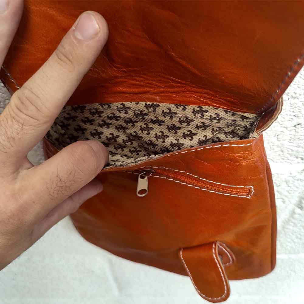 Bolso Mujer Cuero Artesanal - Marroquinería - Modelo Muyaadein