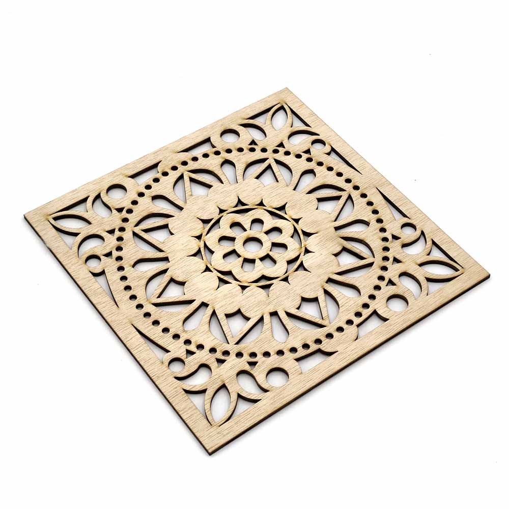 Salva mantel - Centro de mesa - Posa Platos - Celosia árabe - Corte y grabado laser - Modelo Mandala