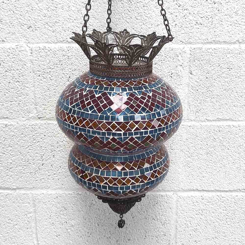 Lampara Turca Deluxe para Techo - Artesanía Turca - Decoración Otomana - Modelo Wahidun