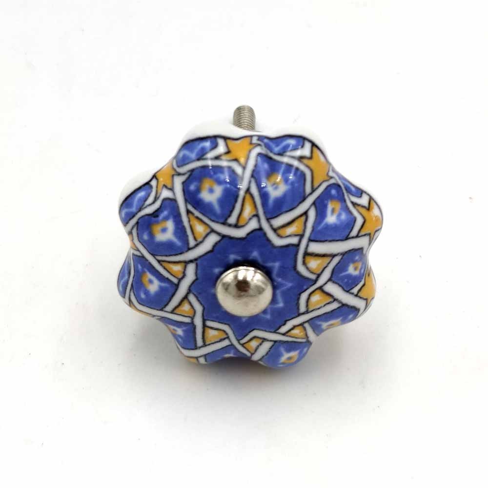 Pomo o Tirador para Muebles o Puertas - Cerámica Esmaltada - Modelo Alraami