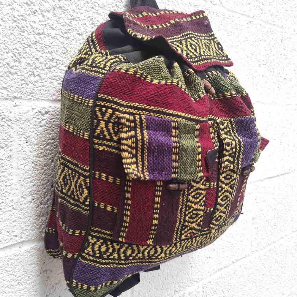 Mochila de Tela Multicolor Bohemia Excursiones Viajes - Modelo Taebar