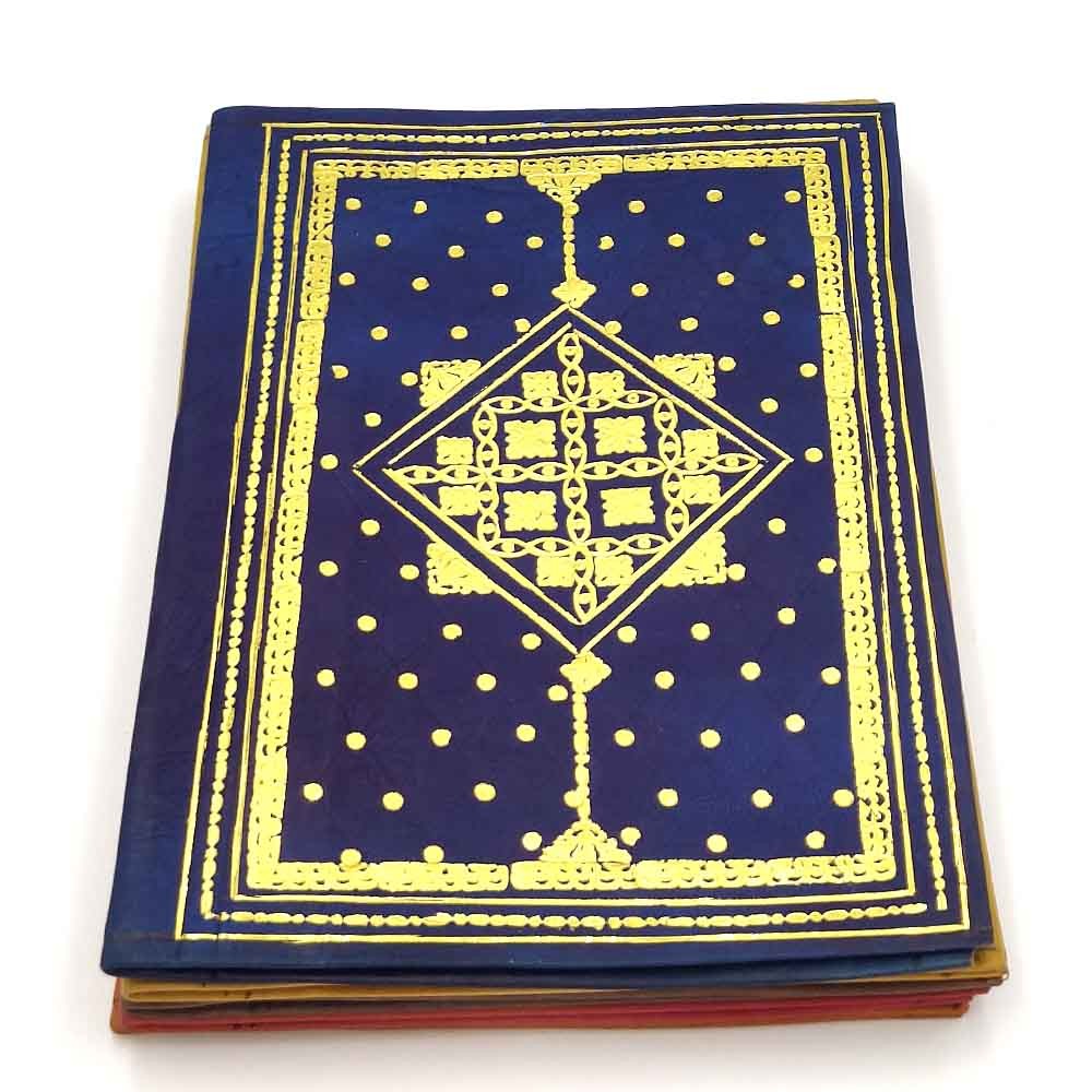 Forro Piel para Libro o Libreta - Rojo y Dorado - 25 cm