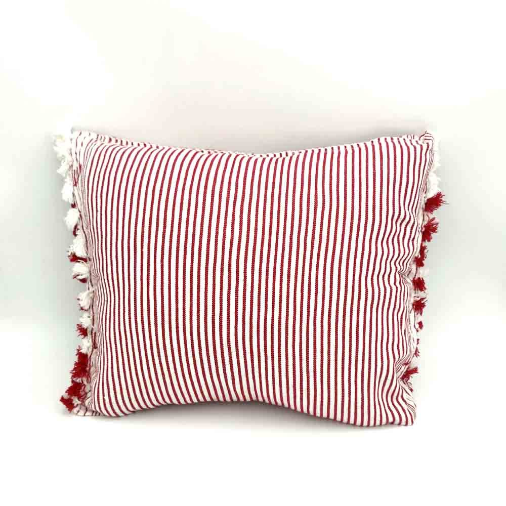 Funda Cojín 100% Algodón Artesanía Marroquí - Tejido Artesanal - Modelo Chauen