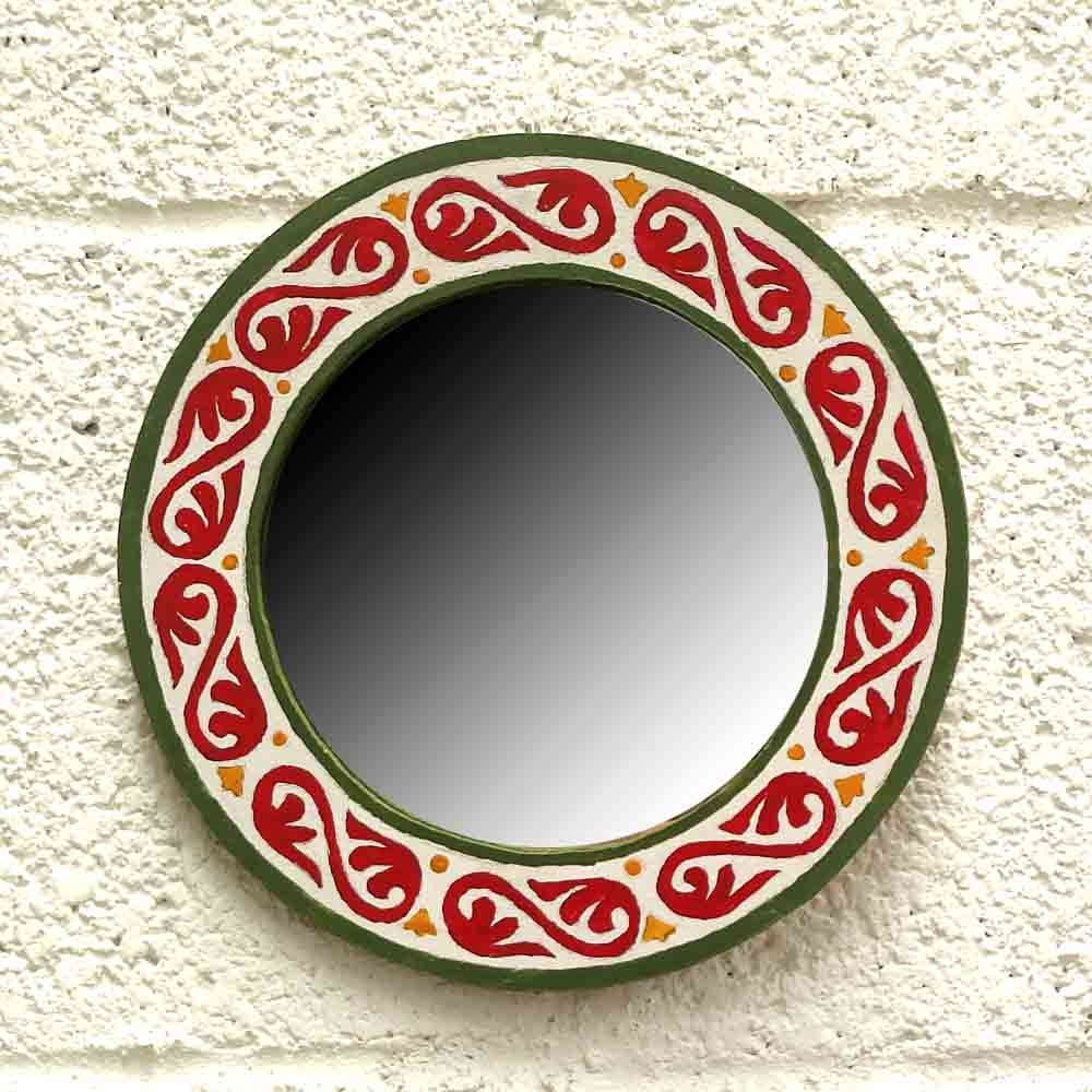 Espejo Andalusí Decorativo - Decoración Estilo Vintage 100% Artesanal - Modelo Hak nº21 - 20 cm