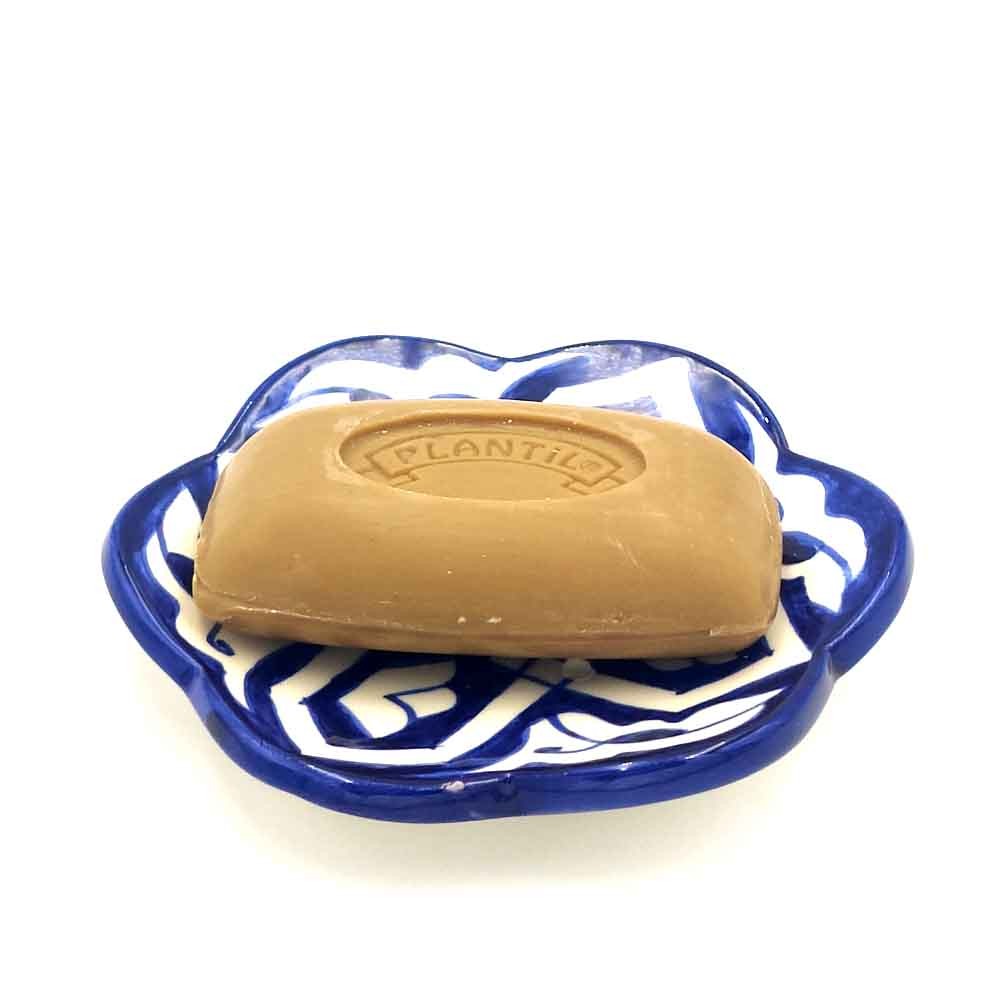 Jabonera Platito Cerámica Fez - Artesanía Marroquí - Modelo Sabunat