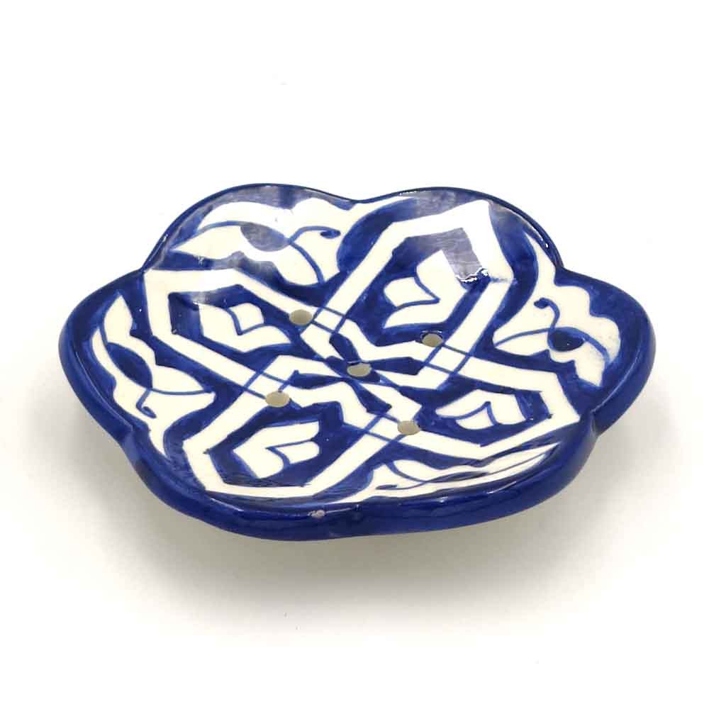 Jabonera Platito Cerámica Fez - Artesanía Marroquí - Modelo Sabunat