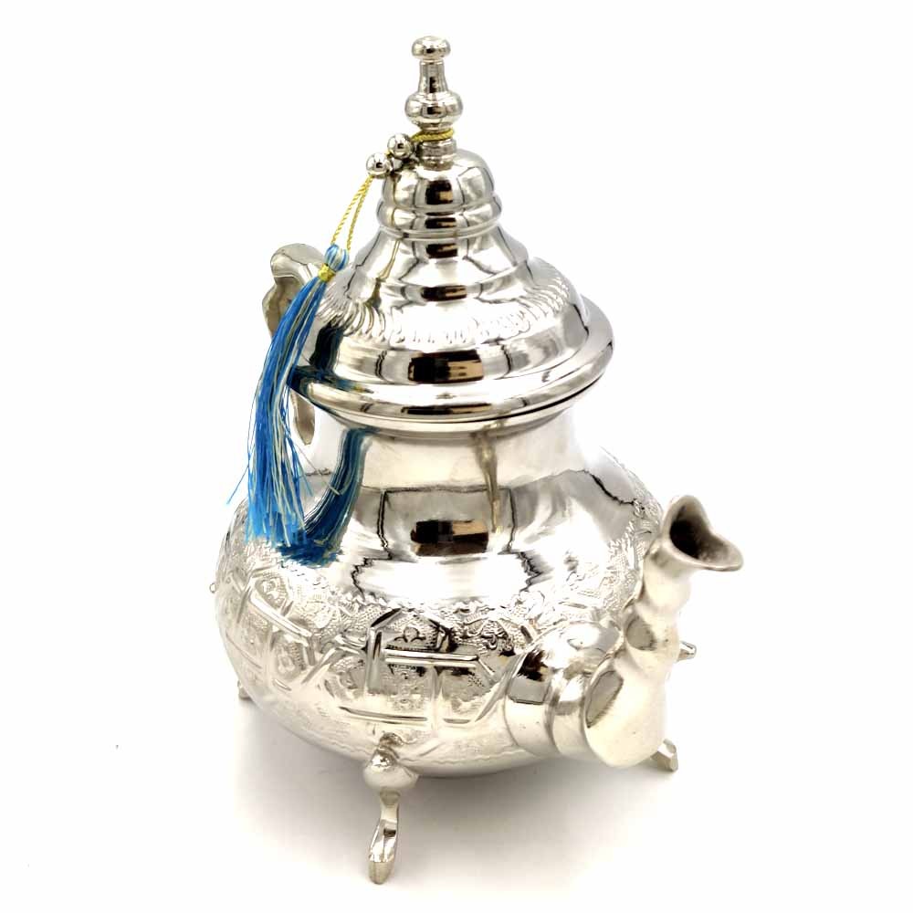 Tetera Marroquí Alpaca Labrada- Te Moruno e Infusiones - Modelo Ribat - 1000ml