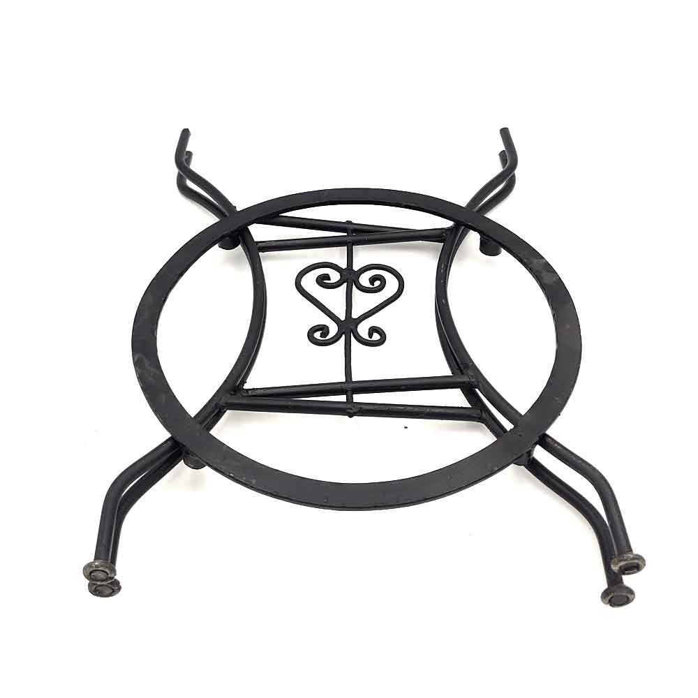 Patas de hierro Mesa Jardin o Terraza Bandeja Latón o Mesa mosaico Artesania Marroquí - Modelo Karaiie