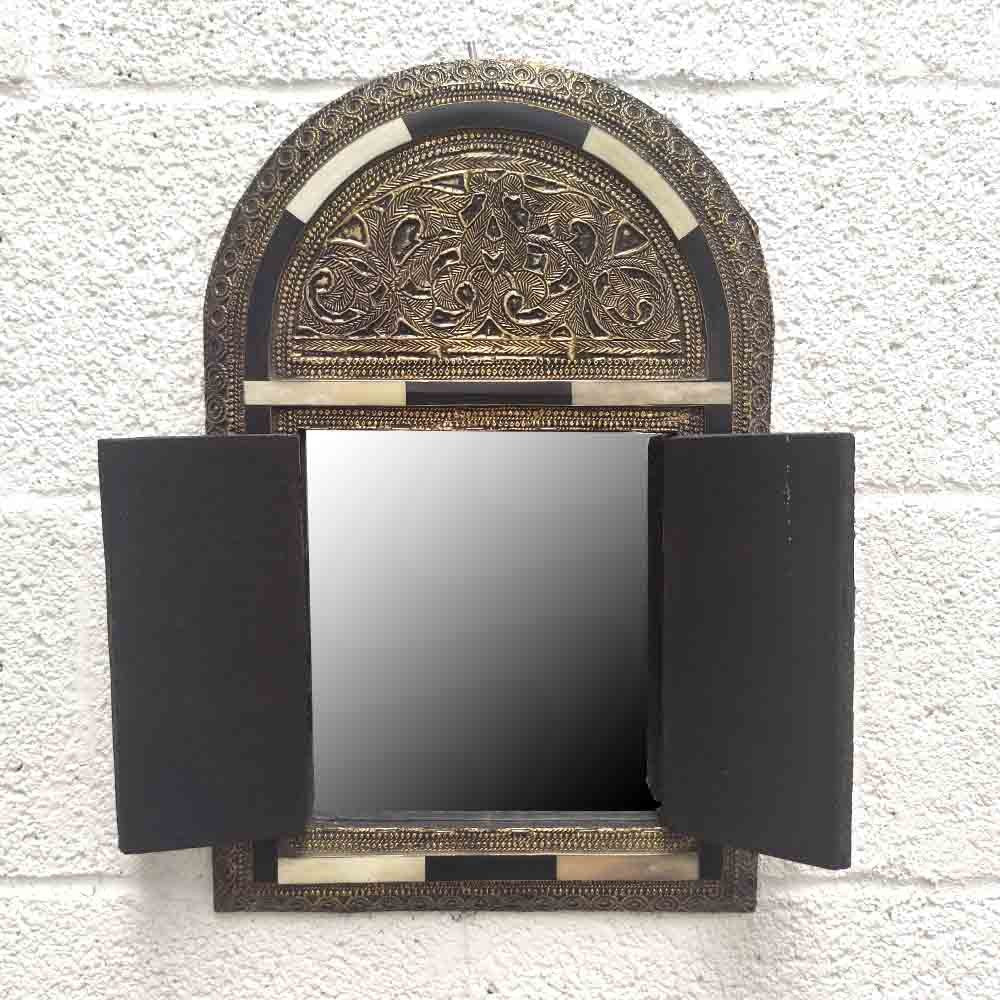 Espejo decorativo Alpaca y Hueso - Decoración Marroquí - Modelo Attar