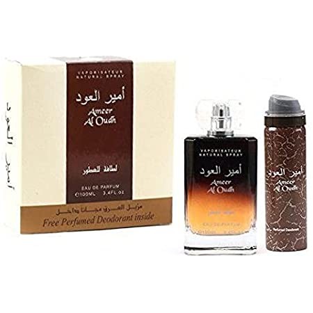 Eau de Parfum Ameer Al Oudh Perfume Unisex Árabe - 100Ml
