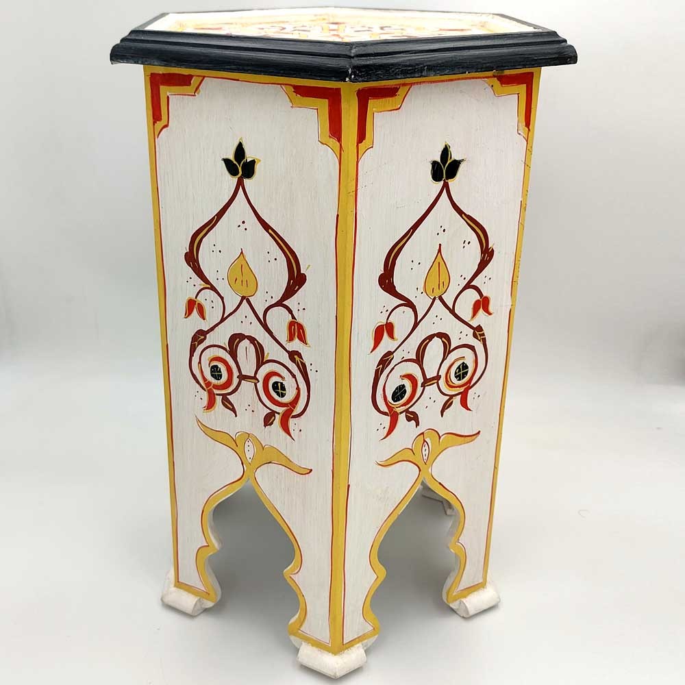 Mesa Arabe - Madera - Pintada a Mano - Modelo Marrakech