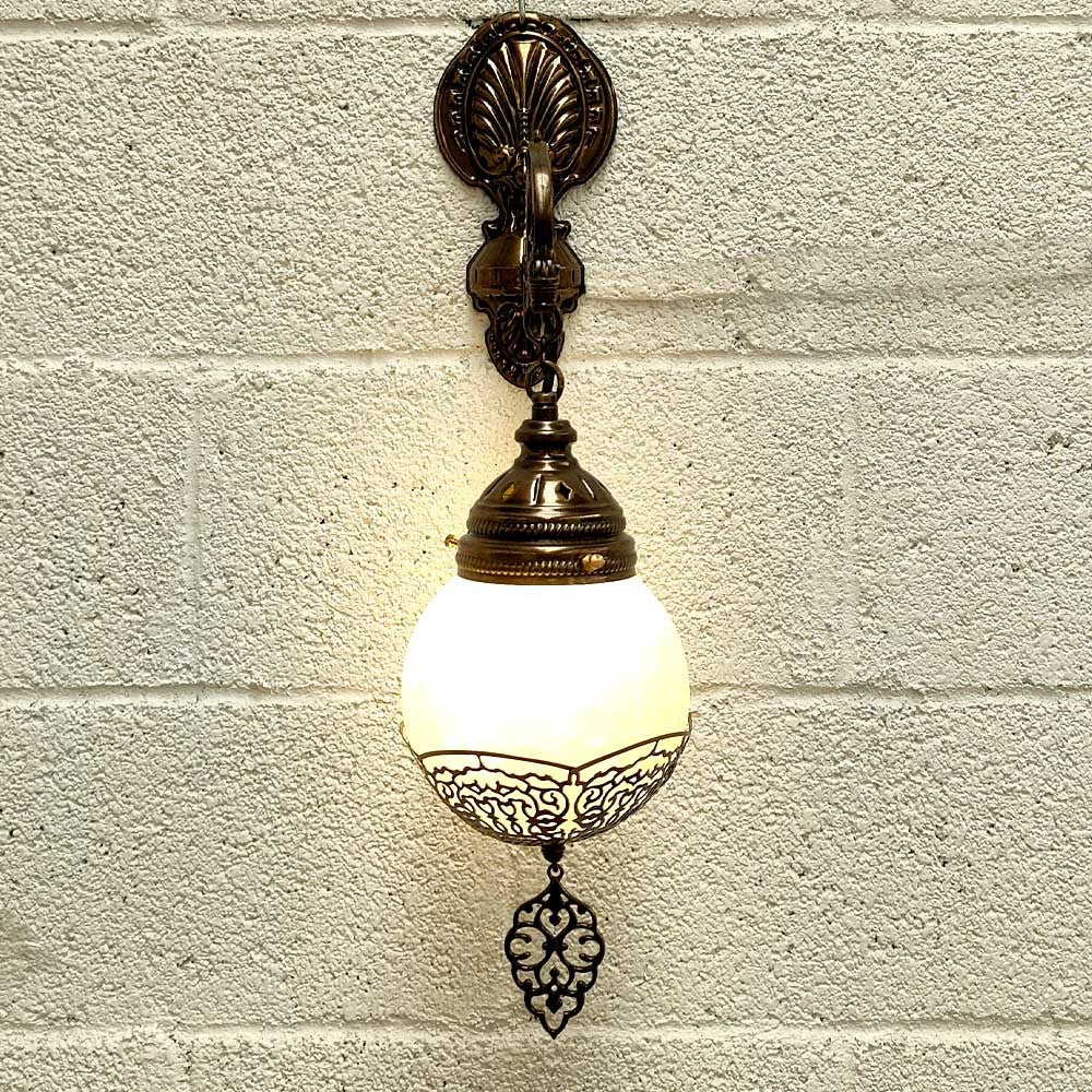 Aplique Colgante Turco Cristal y Metal Pared - Decoración Otomana - Modelo Serie Malika