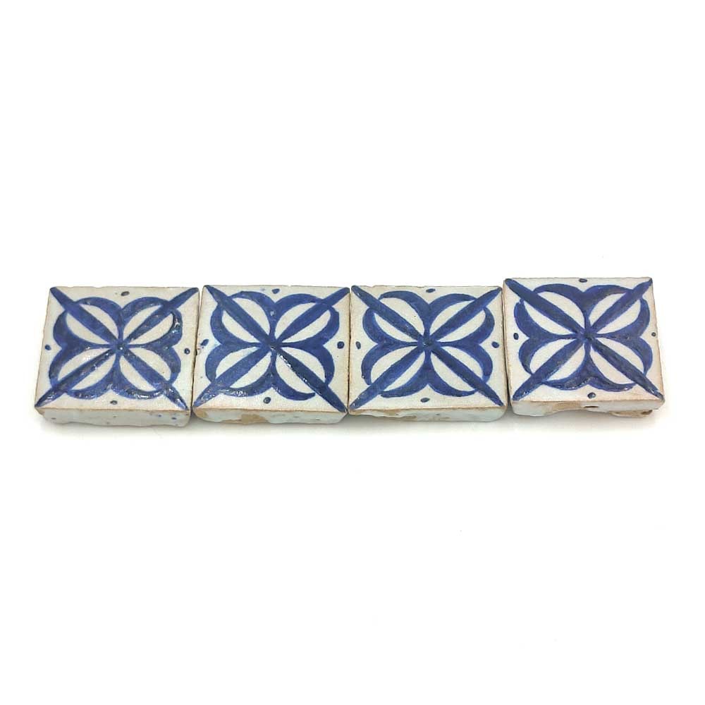 Azulejo Andalusí Artesanía Marroquí Zellige Mosaico Nazari - 5x5cm - Modelo 86