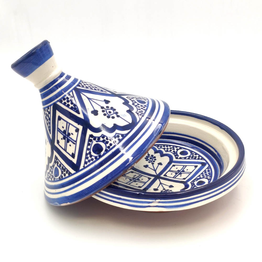 Tajin Presentación Cerámica Pintada - Artesanía Marroquí Asfi - Modelo Tetuan Kabir