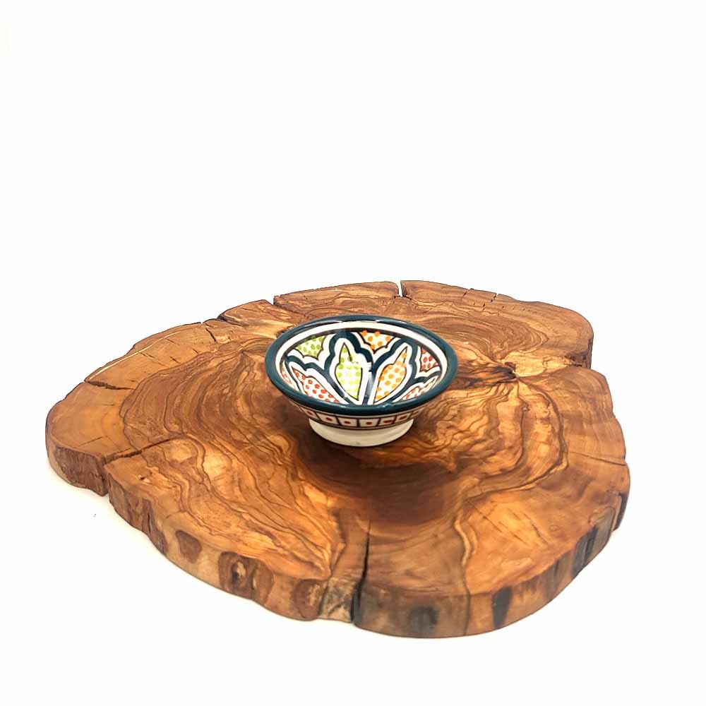 Rodaja de Madera de Olivo - Artesanía Granadina - Lijada y Curada - 25 x 2 cm