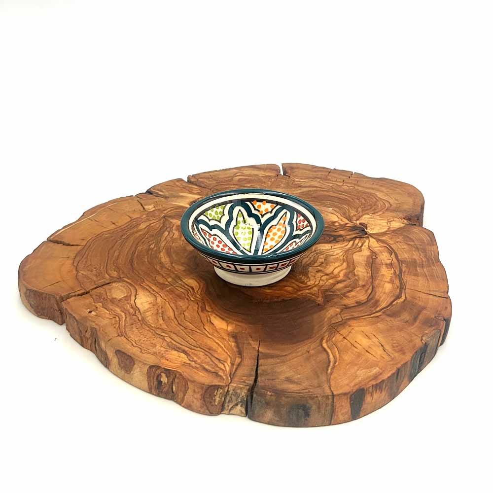 Rodaja de Madera de Olivo - Artesanía Granadina - Lijada y Curada - 25 x 2 cm