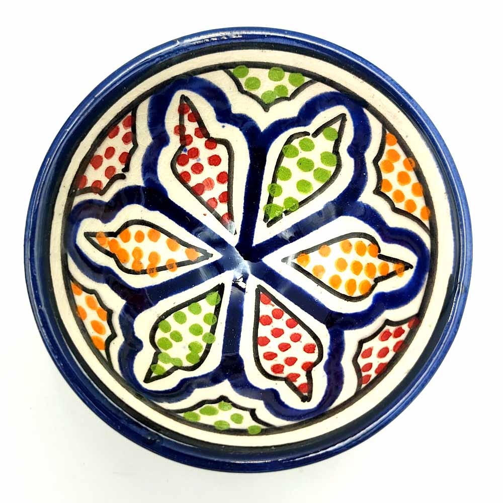 Cuenco bowl bol Cerámica de Asfi - Color Azul Añil- Artesanía Marroquí - Modelo Basata