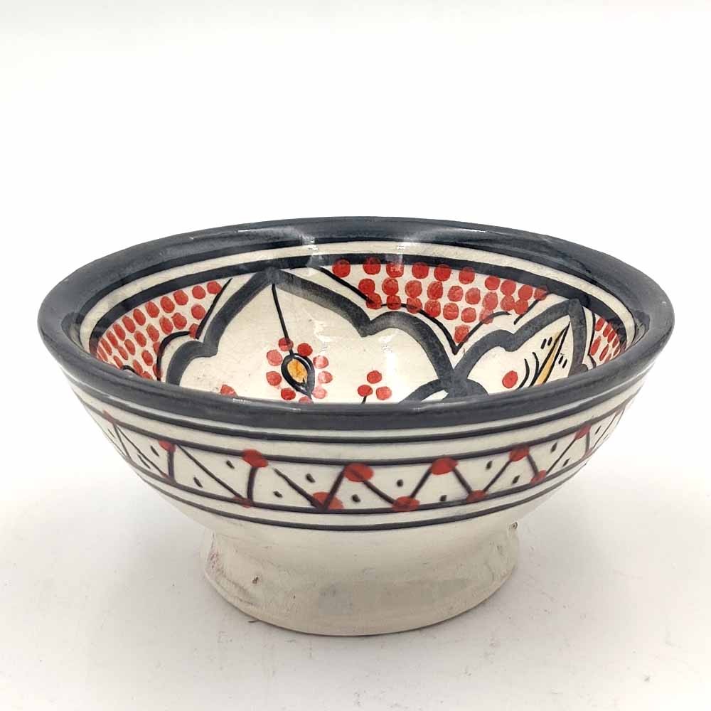 Cuenco bowl bol Cerámica de Asfi - Color Gris - Artesanía Marroquí - Modelo Basata