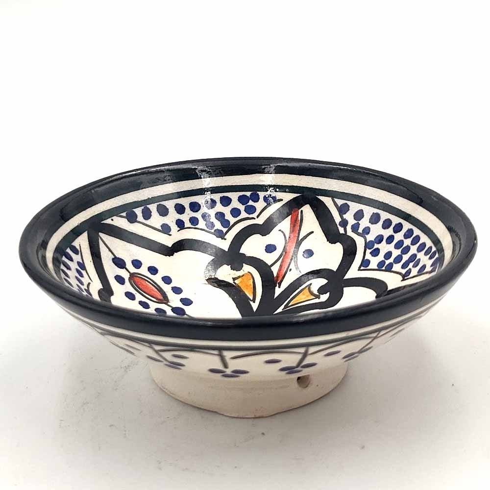 Cuenco bowl bol Cerámica de Asfi - Color Negro - Artesanía Marroquí - Modelo Basata