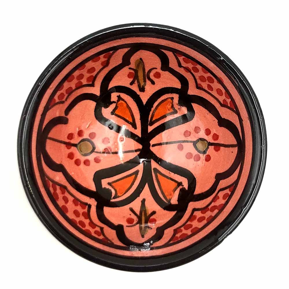 Cuenco bowl bol Cerámica de Asfi - Color Rojo - Artesanía Marroquí - Modelo Lainun