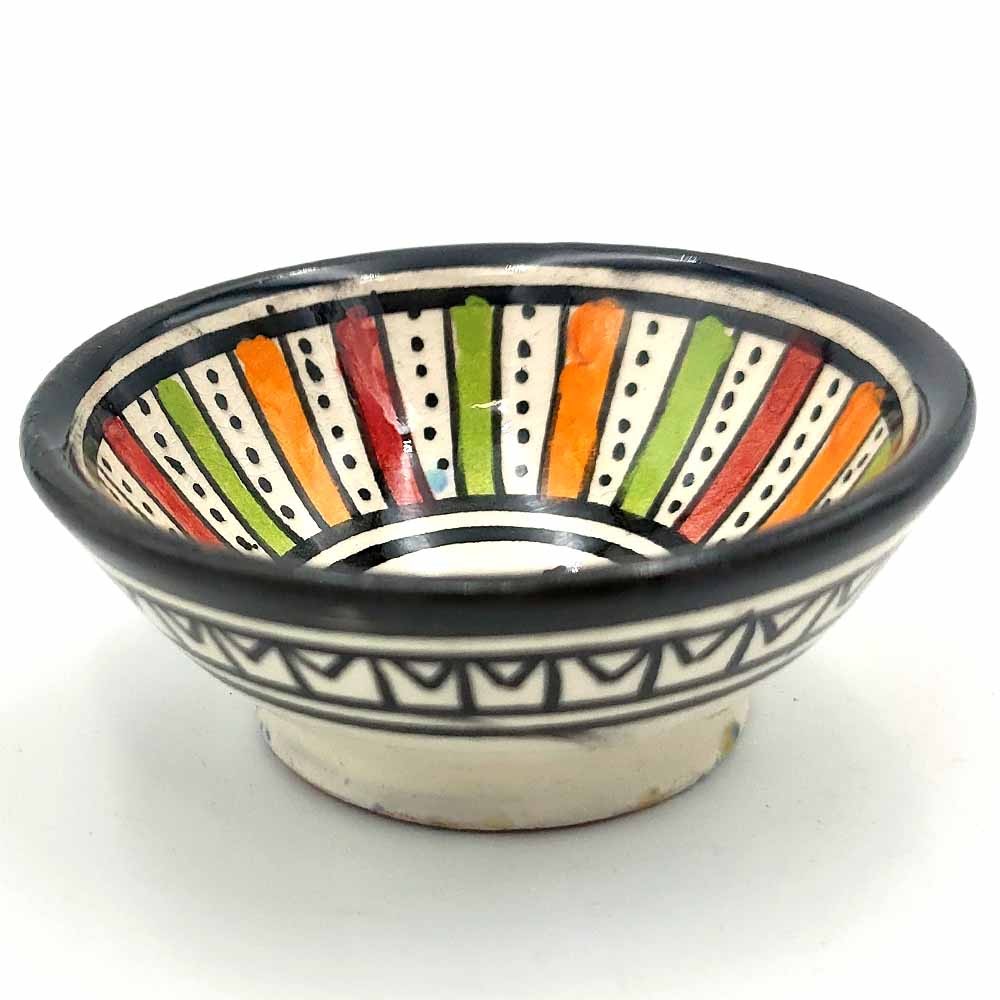 Cuenco bowl bol Cerámica de Asfi - Color Multicolor - Artesanía Marroquí - Modelo Basata