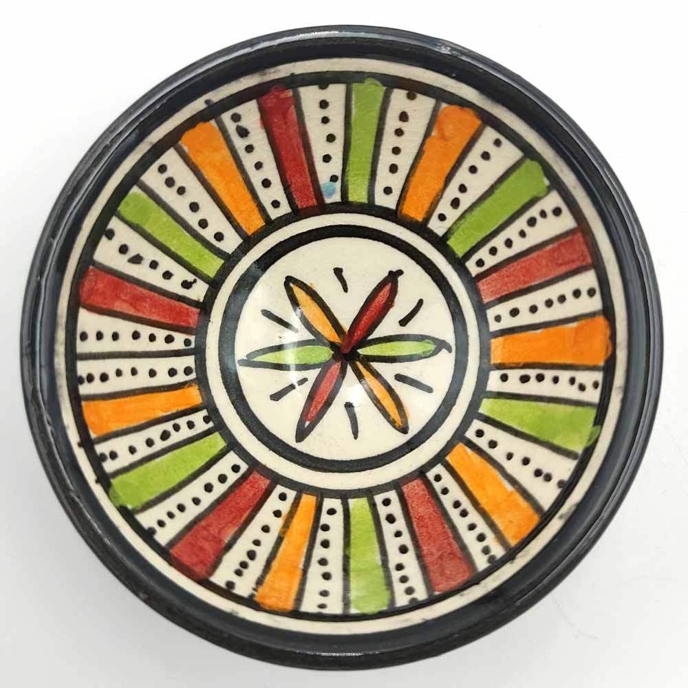 Cuenco bowl bol Cerámica de Asfi - Color Multicolor - Artesanía Marroquí - Modelo Basata