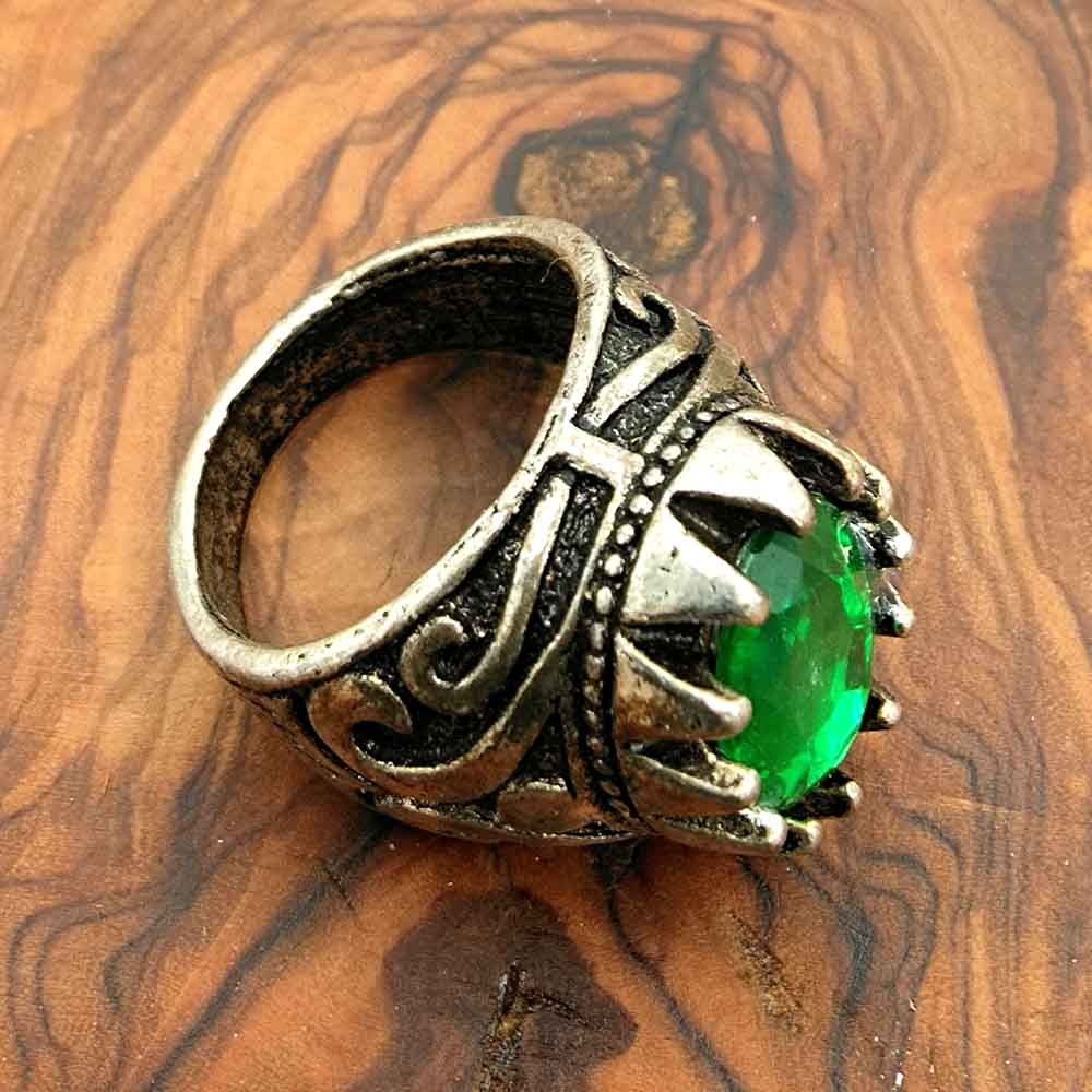 Anillo Caballero Aleación Inox - Estilo Medieval Gótico - Modelo Wahid Akhdar