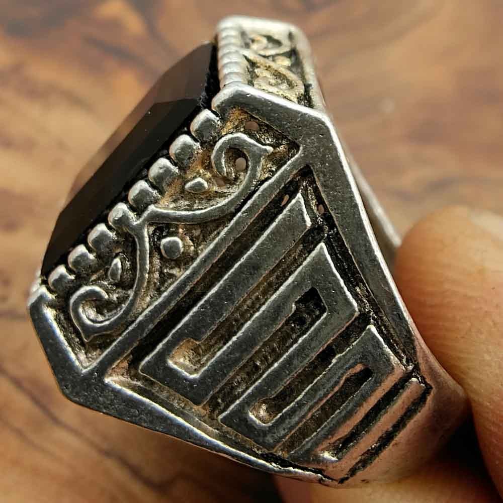 Anillo Caballero Aleación Inox - Estilo Medieval Gótico - Modelo Iznain Aswad