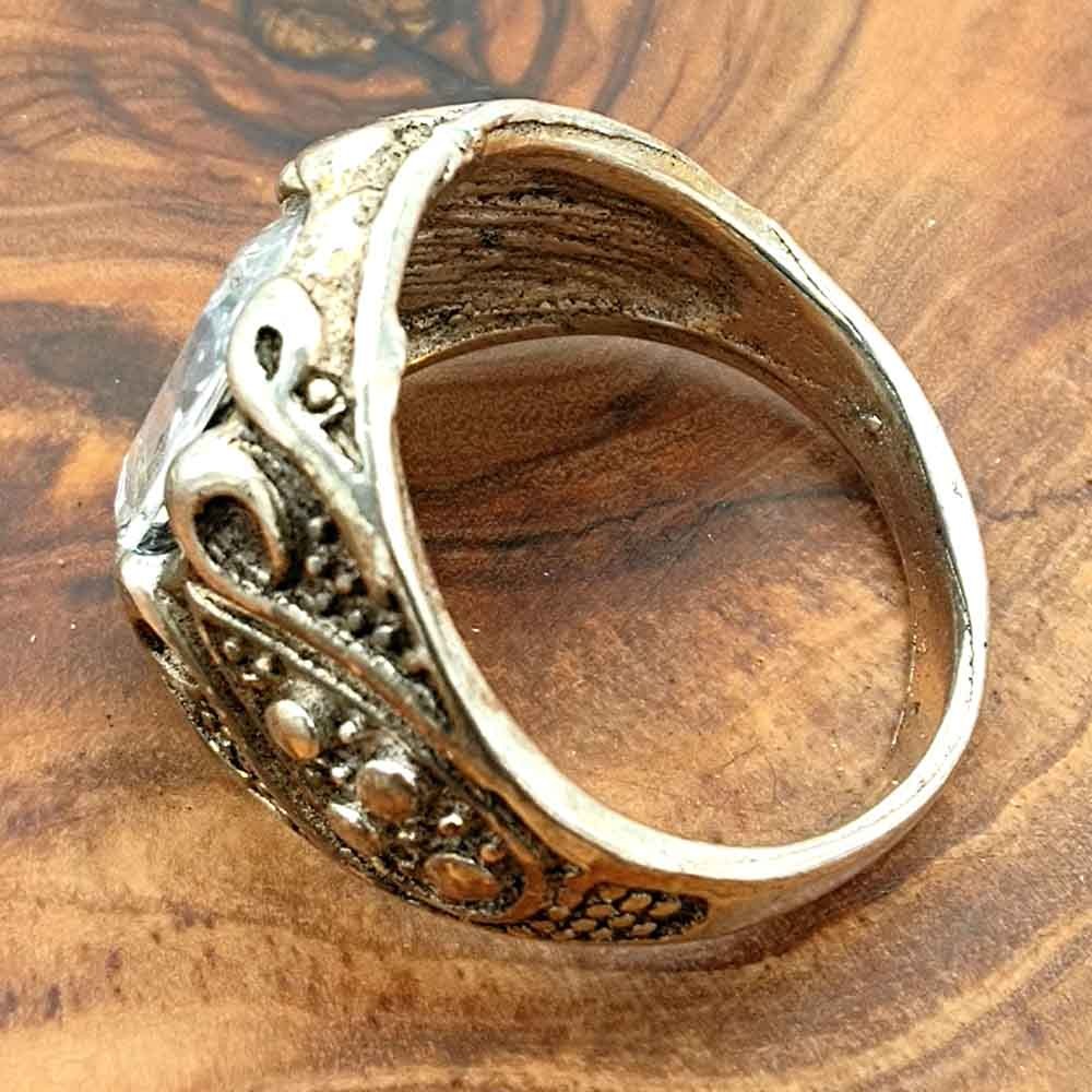 Anillo Unisex Aleación Inox - Estilo Medieval Gótico - Modelo Zalaza Azrak