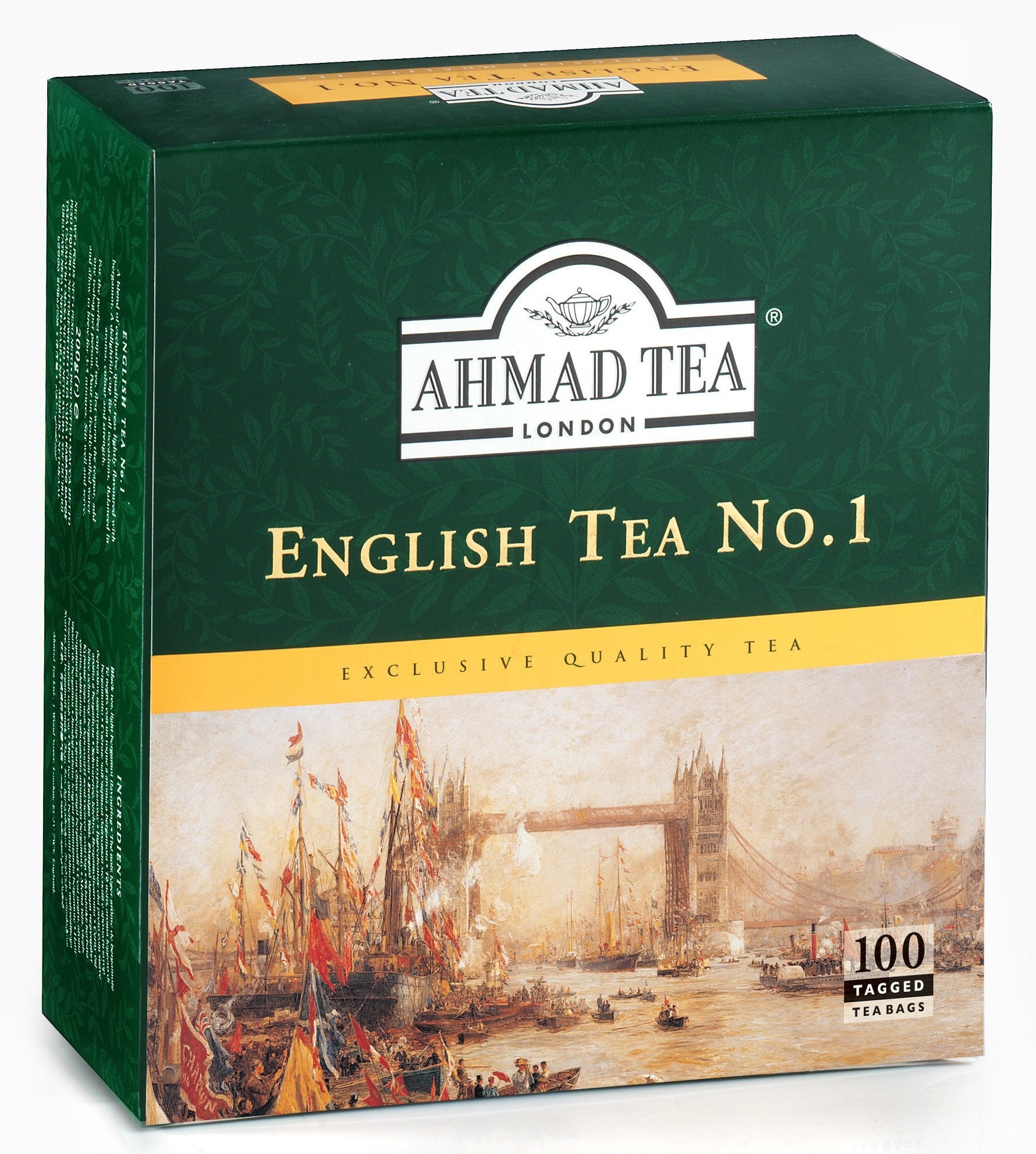 Té Earl Grey - Bolsitas De Té - AHMAD TEA LONDON - 100 Bolsitas - 200gr
